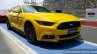 2016 Ford Mustang GT in India front three quarter yellow First Drive Review