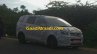 Mahindra MPV front quarter spied testing