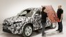 Skoda Kodiaq front three quarters camouflaged