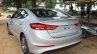 2016 Hyundai Elantra rear three quarter fully revealed in India, arrives at dealer yard