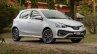 India-bound Toyota Etios Platinum hatchback (facelift) front quarter revealed in Brazil