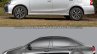 Toyota Etios facelift vs Older model side Old vs New