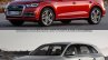 2017 Audi Q5 vs. 2013 Audi Q5 front three quarters left side