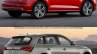 2017 Audi Q5 vs. 2013 Audi Q5 rear three quarters right side