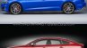 2017 Audi S5 Sportback vs. 2012 Audi S5 Sportback side profile