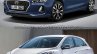 2017 Hyundai i30 vs. 2015 Hyundai i30 front three quarters