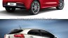 2017 Kia Rio vs. 2012 Kia Rio rear three quarters