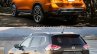 2017 Nissan Rogue (facelift) vs. 2014 Nissan Rogue - Image Gallery rear three quarters