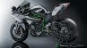 2017 Kawasaki Ninja H2R rear three quarters studio image