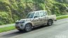 2017 Mahindra Scorpio Getaway (facelift) front three quarters spy shot