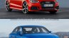 Audi RS 3 Sedan vs. Audi A3 Sedan front three quarters right side