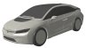 BMW i5 patent rendering front three quarters