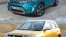 Suzuki Vitara vs Maruti Suzuki Vitara Brezza front three quarter