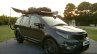 Tata Hexa TUFF black front three quarter accessories