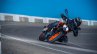 2017 KTM Duke 390 front three quarters cornering