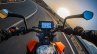 2017 KTM Duke 390 instrument panel and handlebar