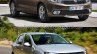 2017 Dacia Logan sedan vs 2012 Dacia Logan sedan front quarter Old vs New