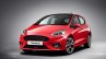 2017 Ford Fiesta front three quarters studio image