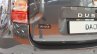 Dacia Duster Black Shadow tailgate badge at 2016 Bologna Motor Show