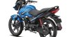 2017 Hero Glamour FI (fuel injected) techno blue rear three quarter