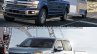 2018 Ford F-150 vs. 2015 Ford F-150 front three quarters left side