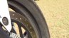 Bajaj Dominar 400 front tyre MRF badging