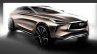 Infiniti QX50 Concept front three quarters right side sketch