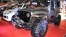 Mahindra Thar Daybreak Edition with solid roof front three quarters at Surat International Auto Expo 2017