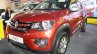 Renault Kwid (accessorised) front three quarters at Surat International Auto Expo 2017