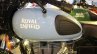 Royal Enfield Redditch series Redditch Blue fuel tank at Surat International Auto Expo 2017