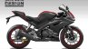 Yamaha R15 v3.0 rendering black side