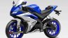 Yamaha R15 v3.0 rendering blue front three quarter