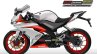 Yamaha R15 v3.0 rendering white red side