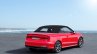 2017 Audi A3 Cabriolet top closed rear three quarters