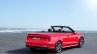 2017 Audi A3 Cabriolet top open rear three quarters