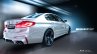 2018 BMW M5 rear three quarters rendering