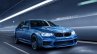 2018 BMW M5 without M mirrors and carbon-fibre roof front three quarters rendering