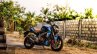 Bajaj Dominar 400 custom wrap by Knight Auto Customizer front three quarter