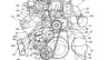 Honda supercharged motorcycle patent sketch engine