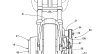 Honda supercharged motorcycle patent sketch front