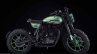 Royal Enfield Classic 500 Green Fly side view with headlamp