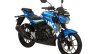 Suzuki GSX-S150 blue front three quarter