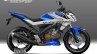 Yamaha V-Ixion rendering graphics blue