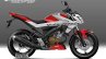 Yamaha V-Ixion rendering graphics red