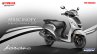 2017 Yamaha Fascino studio grey dual tone front three quarter