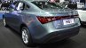 MG5 sedan rear three quarters left side at 2017 Bangkok International Motor Show