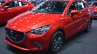 Mazda2 sedan front three quarters left side at 2017 Bangkok International Motor Show