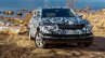 Skoda Karoq front three quarters right side camouflaged