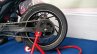 TVS Apache RTR 200 track experience at MMRT rear tyre right