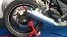 TVS Apache RTR 200 track experience at MMRT rear wheel right